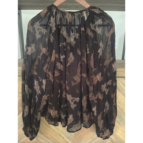 NWT Rails Indi Diffused Sandstone Blouse M - Picture 5 of 7